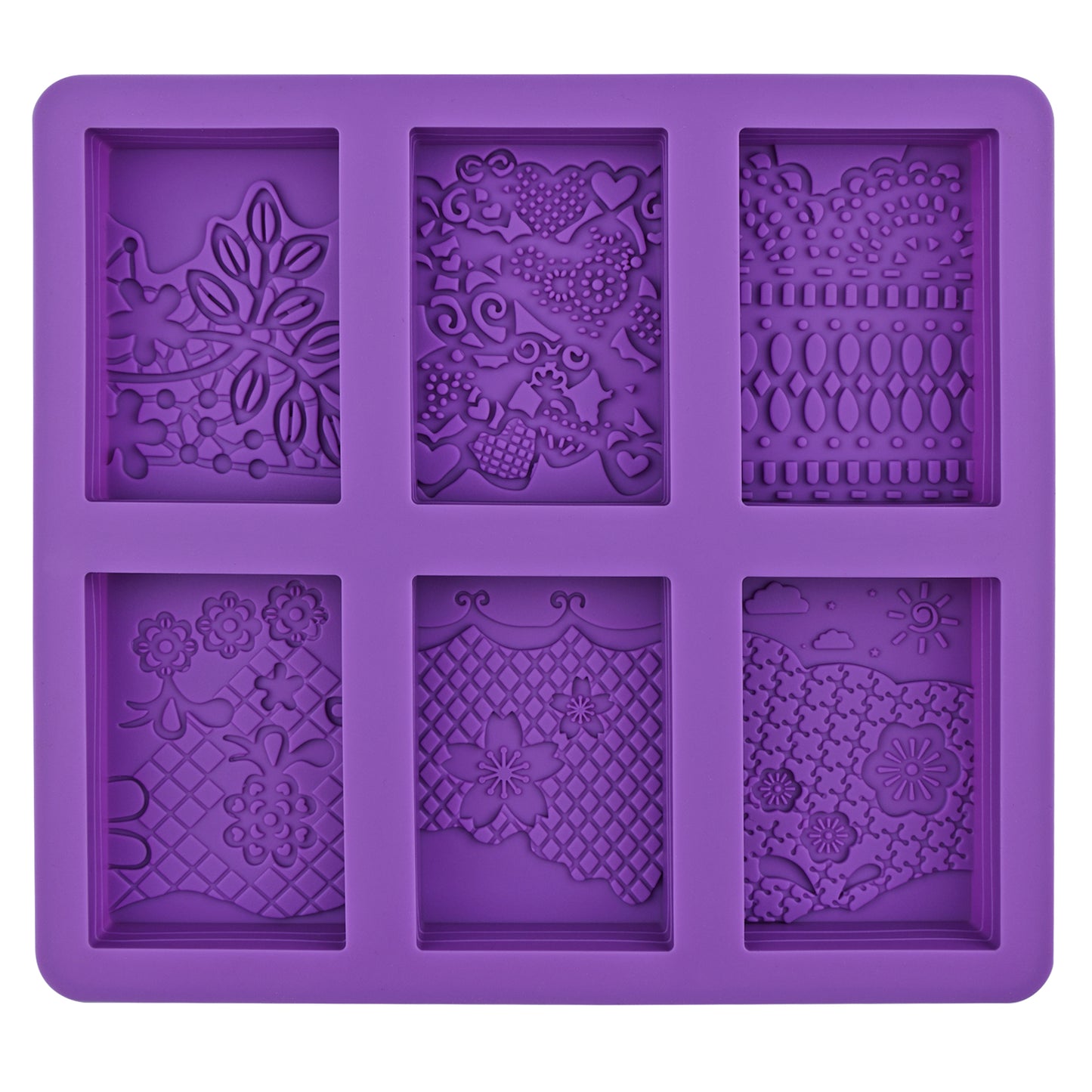 1PC Flower Soap Silicone Fondant Molds Cake Molds Ice Cube Tray Chocolate Mold Set for Cookies